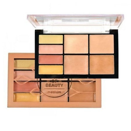 ruby rose-the skill of beauty medium concealer palette hb-8097 3-medium