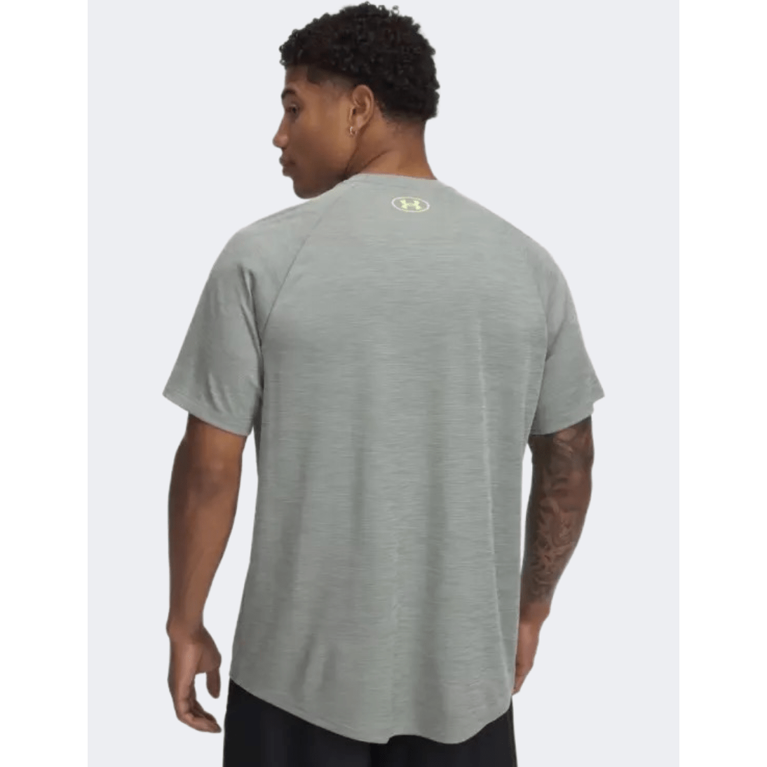Under Armour Tech Textured Men Training T-Shirt Silica/Hydro Green - Medaid International