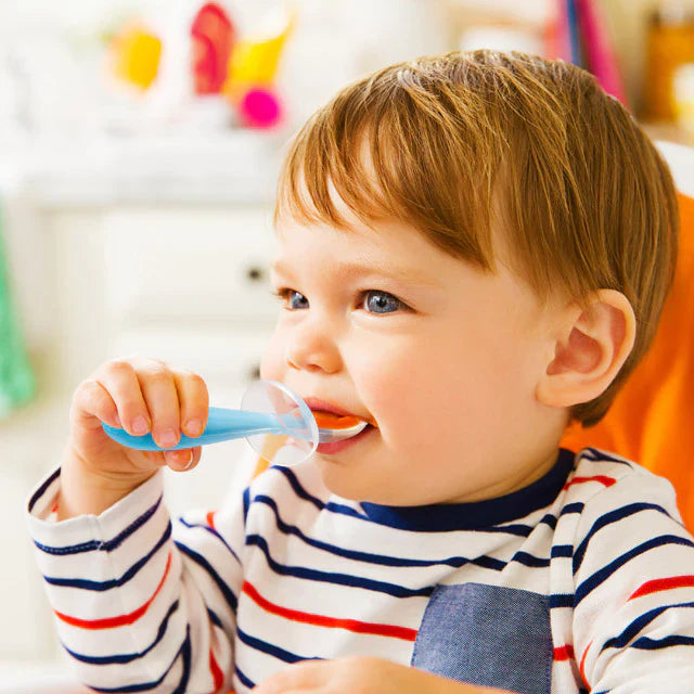 Munchkin - Gentle Scoop Spoon - Blue/Green - 2pcs