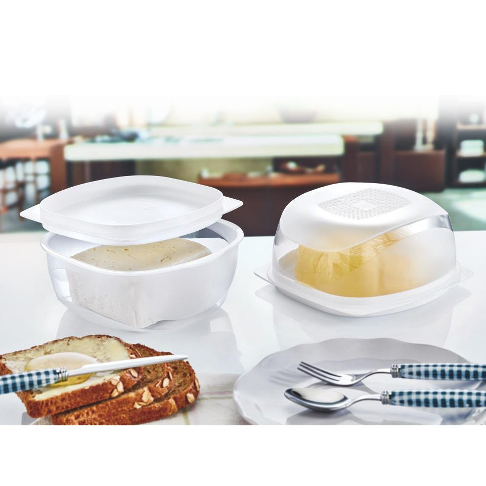 Small Plastic Cheese Keeper and Presentation Board