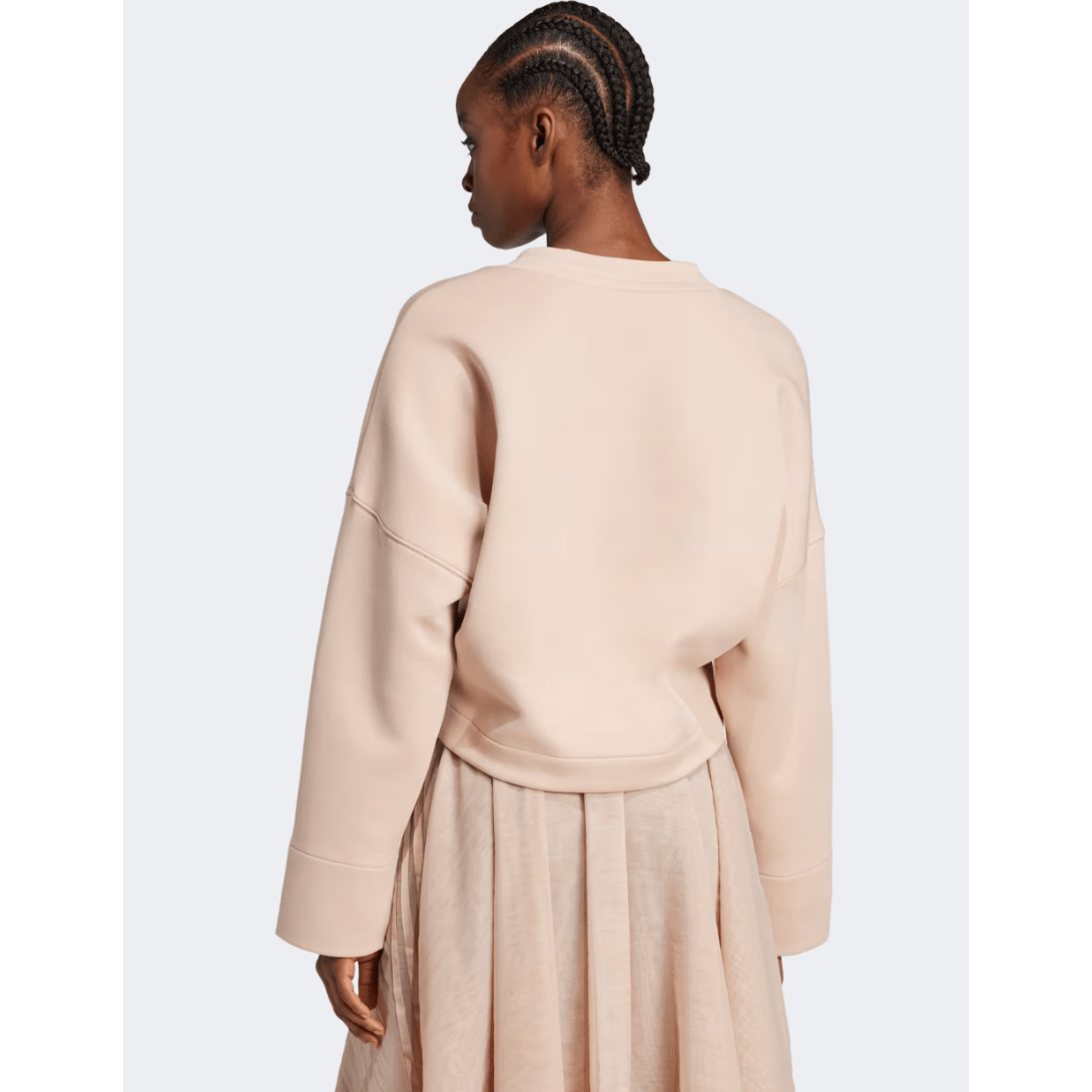 Adidas Deep V Women Original Sweatshirt Ash Pearl - Medaid International