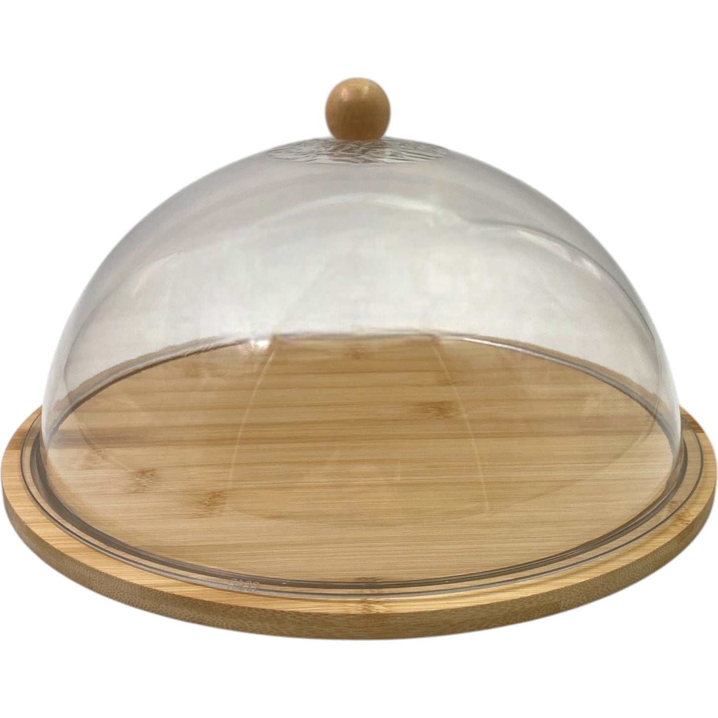 Bamboo & Acrylic Cake and Cheese Board with Cover 36.5cm