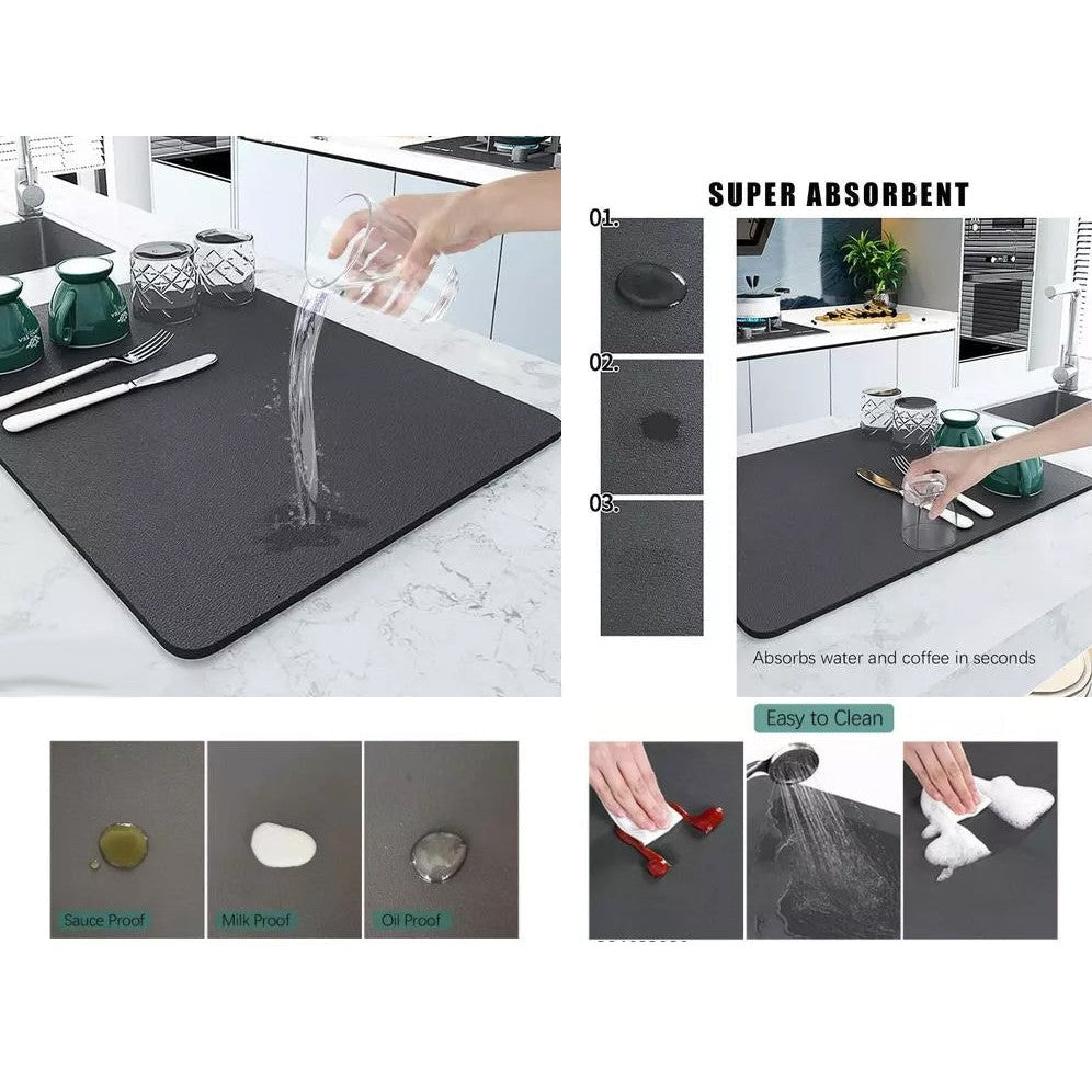 Super Absorbent Dish Draining Mat Small