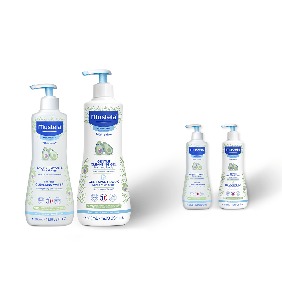 Mustela Bundle Cleansing Gel + Cleansing Water 300ml +2 Minis For FREE - Medaid International