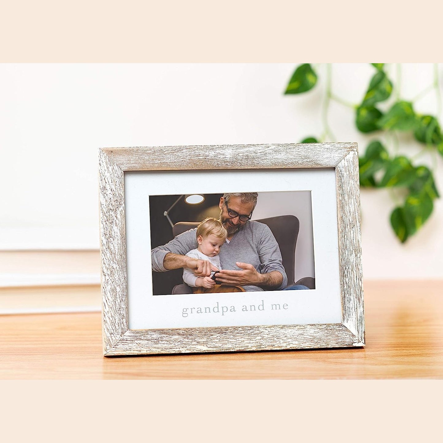 Grandpa & Me Keepsake Rustic Picture Frame