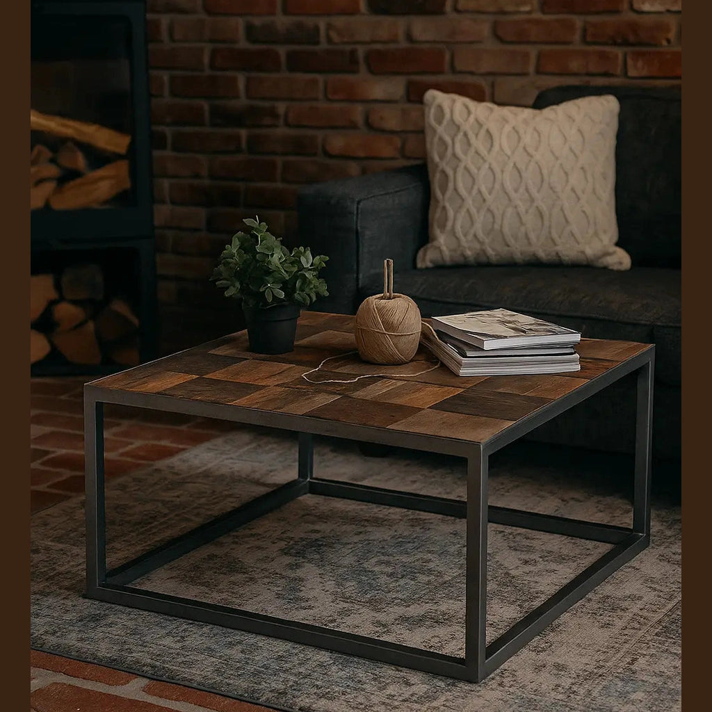Coffee table In Solid Mango Wood by Binto – Germany