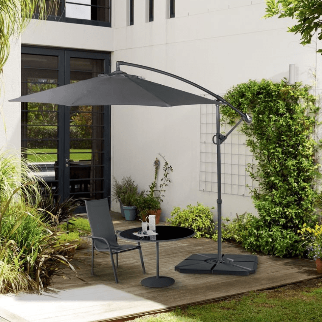 FLORABEST SET OF 4 TILES FOR PARASOL BASE, WEIGHTING