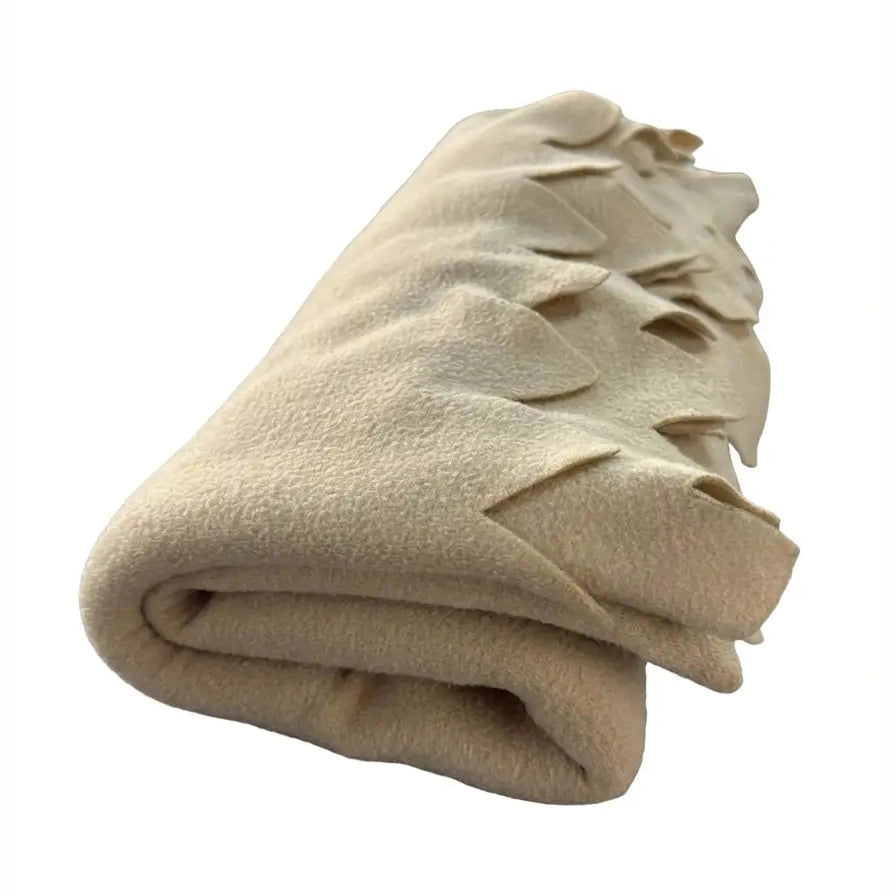 Pulsiva German-Made Light Brown Soft Fleece Blanket