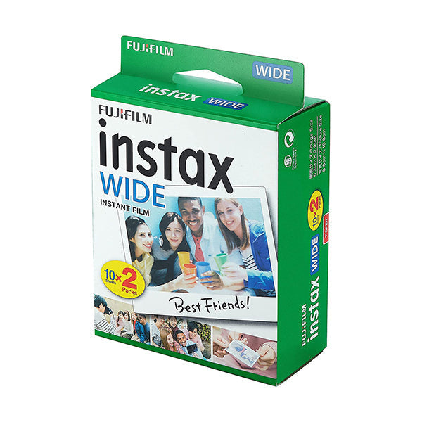 Fujifilm Instax Wide Instant Film 2-Pack (20 Exposures) for use with Fujifilm Instax Wide 300, 200, and 210 Cameras