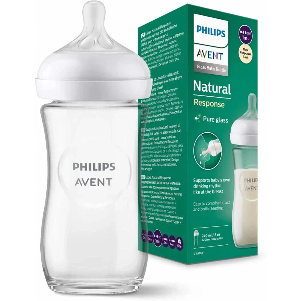 Natural Response Glass Baby Bottle 1M+ - Medaid International