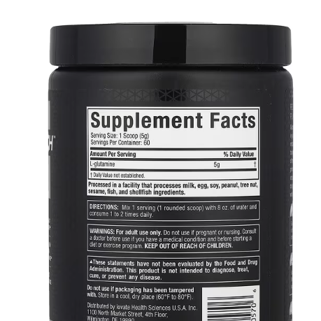 MuscleTech Platinum 100% Glutamine – 300g (60 Servings)