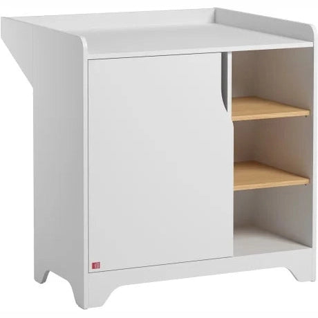 VOX Dresser With Changer Leaf White/Oak
D: 44cm
W: 88.5cm
H: 89.5cm
weight 37.70 kgs (2 packages)
White/Oak