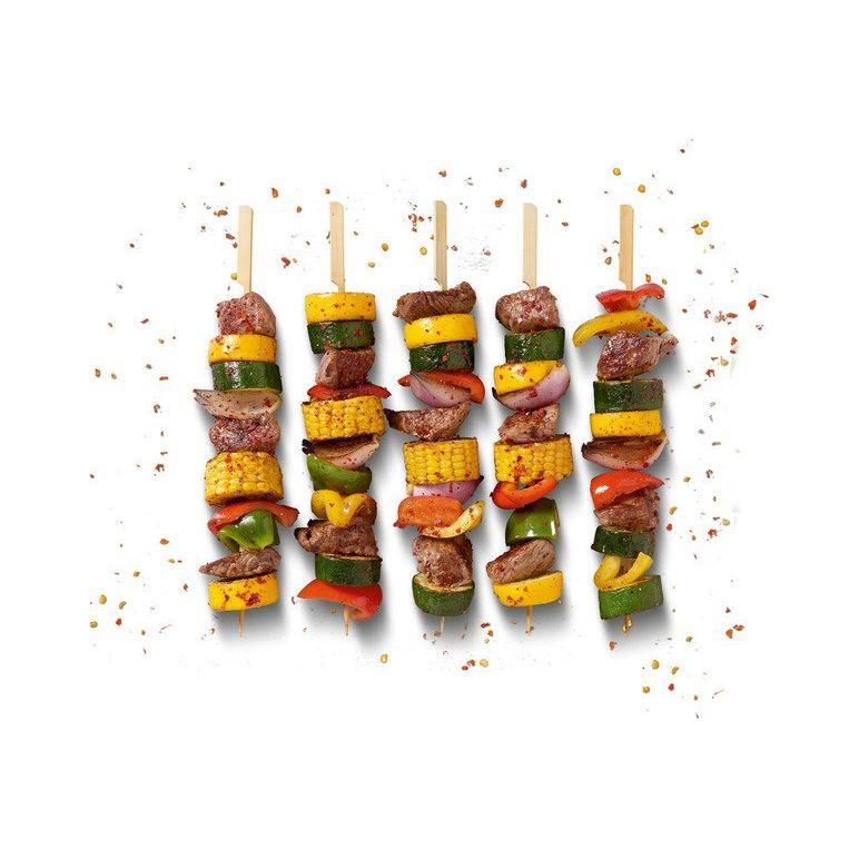 Grillmeister Bamboo Grill Skewers Set Of 140 Pieces