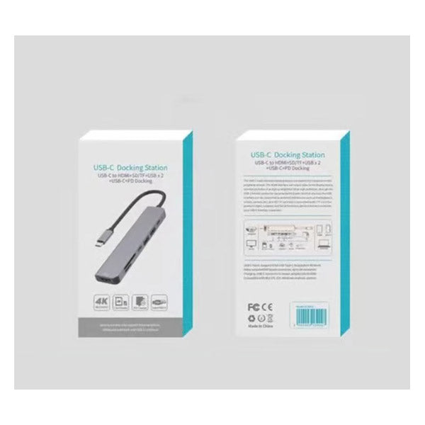 Hay-tech USB-C To HDTV Multifunction Adapter 7 in 1