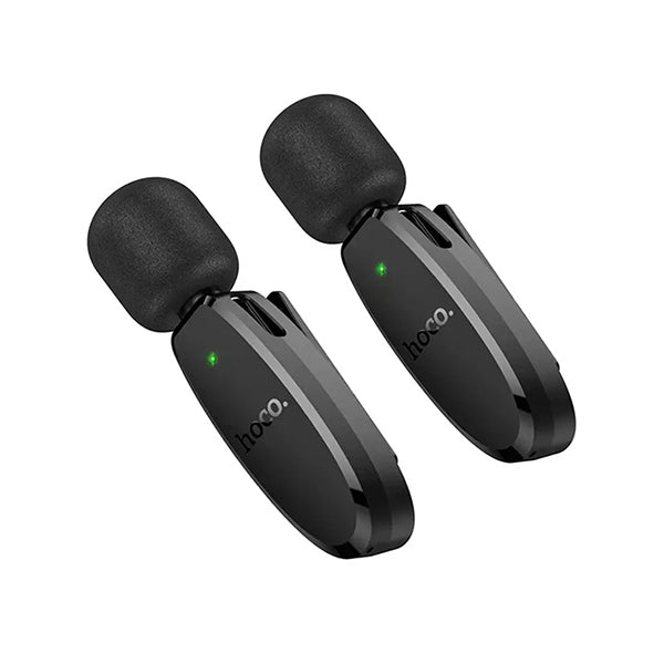 Hoco L15 iP Crystal Lavalier Wireless Digital Dual Microphone Type-C + Lightning