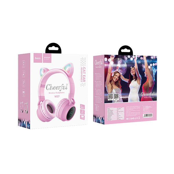 Hoco Headphones “W27 Cat ear” Wireless and Wired Headset