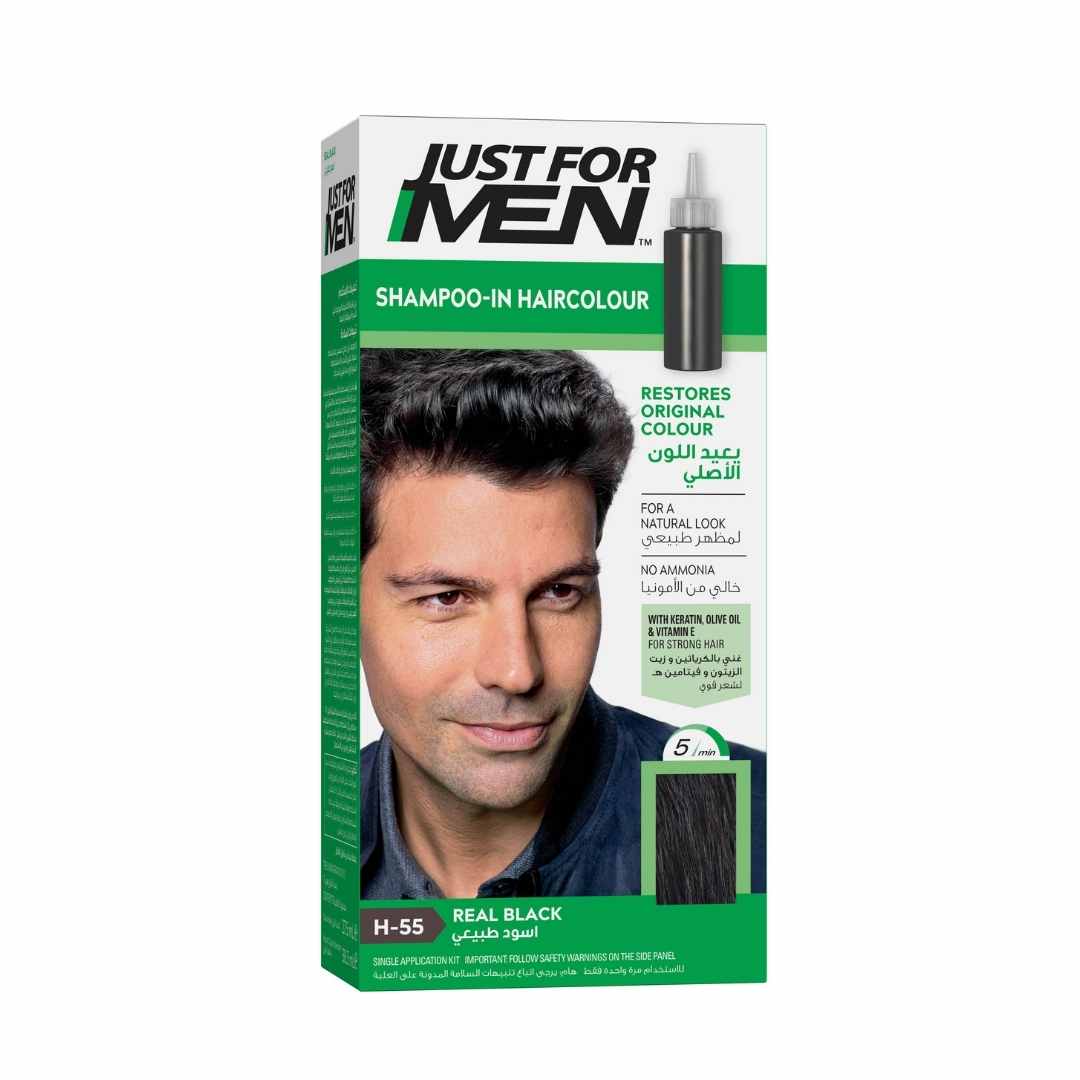 Just For Men Shampoo-in color, Real Black H-55 - Medaid International