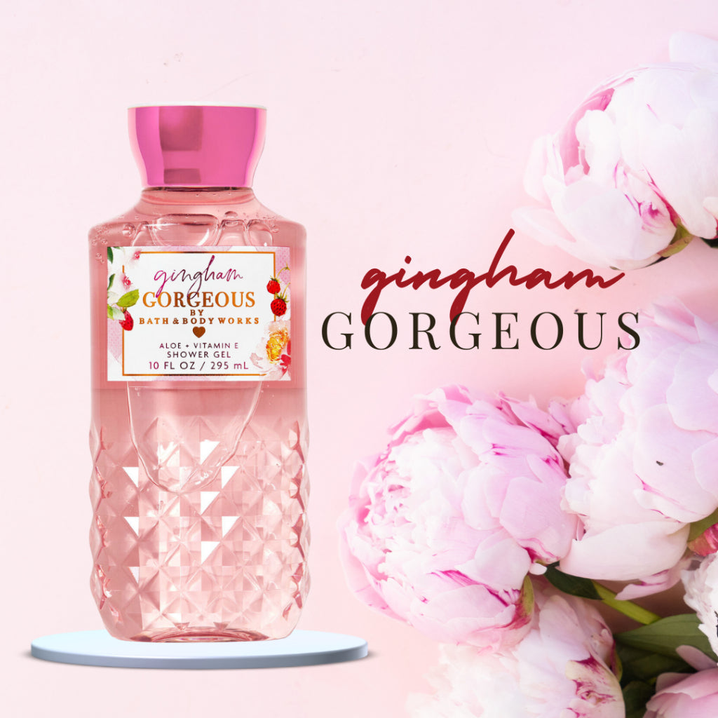 bath and body works gingham gorgeous shower gel-240ml