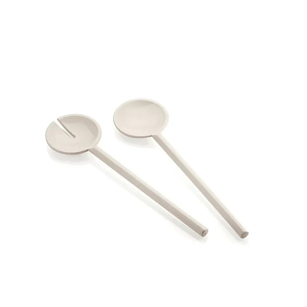 Guzzini Salad Servers Tiffany Milk white