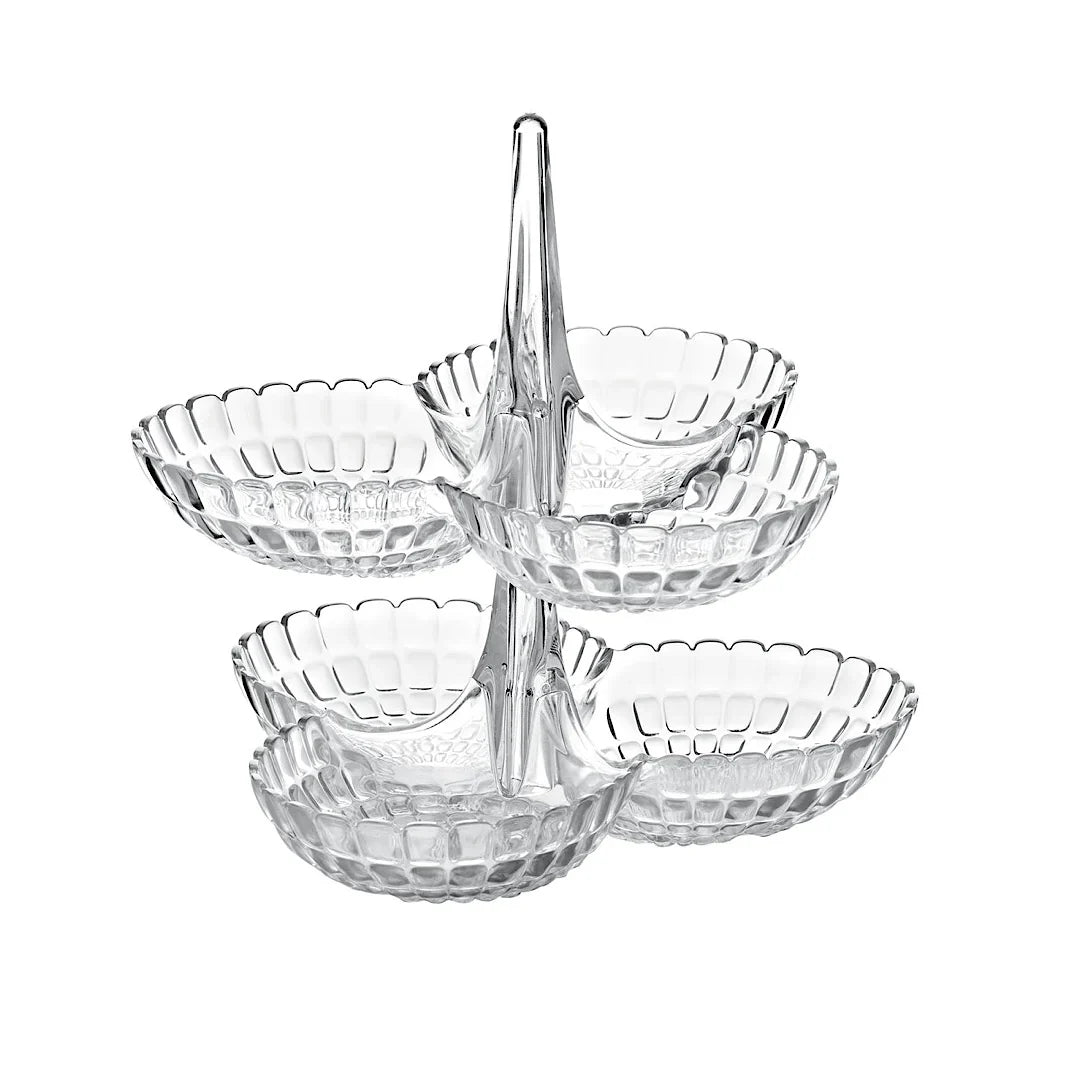 Guzzini Set of 2 Hors d’oeuvres dish Tiffany Clear