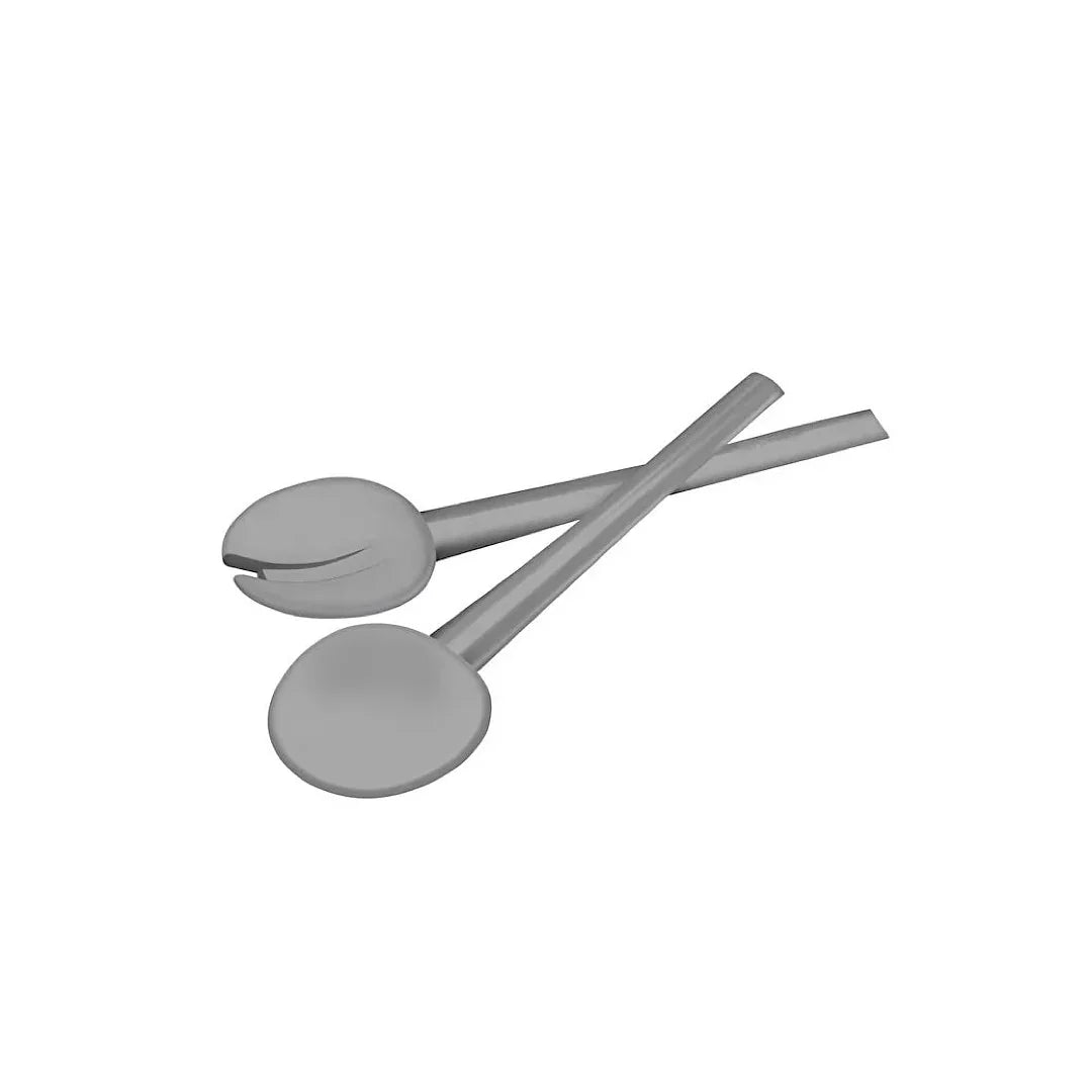 Guzzini Salad Servers Dark Grey