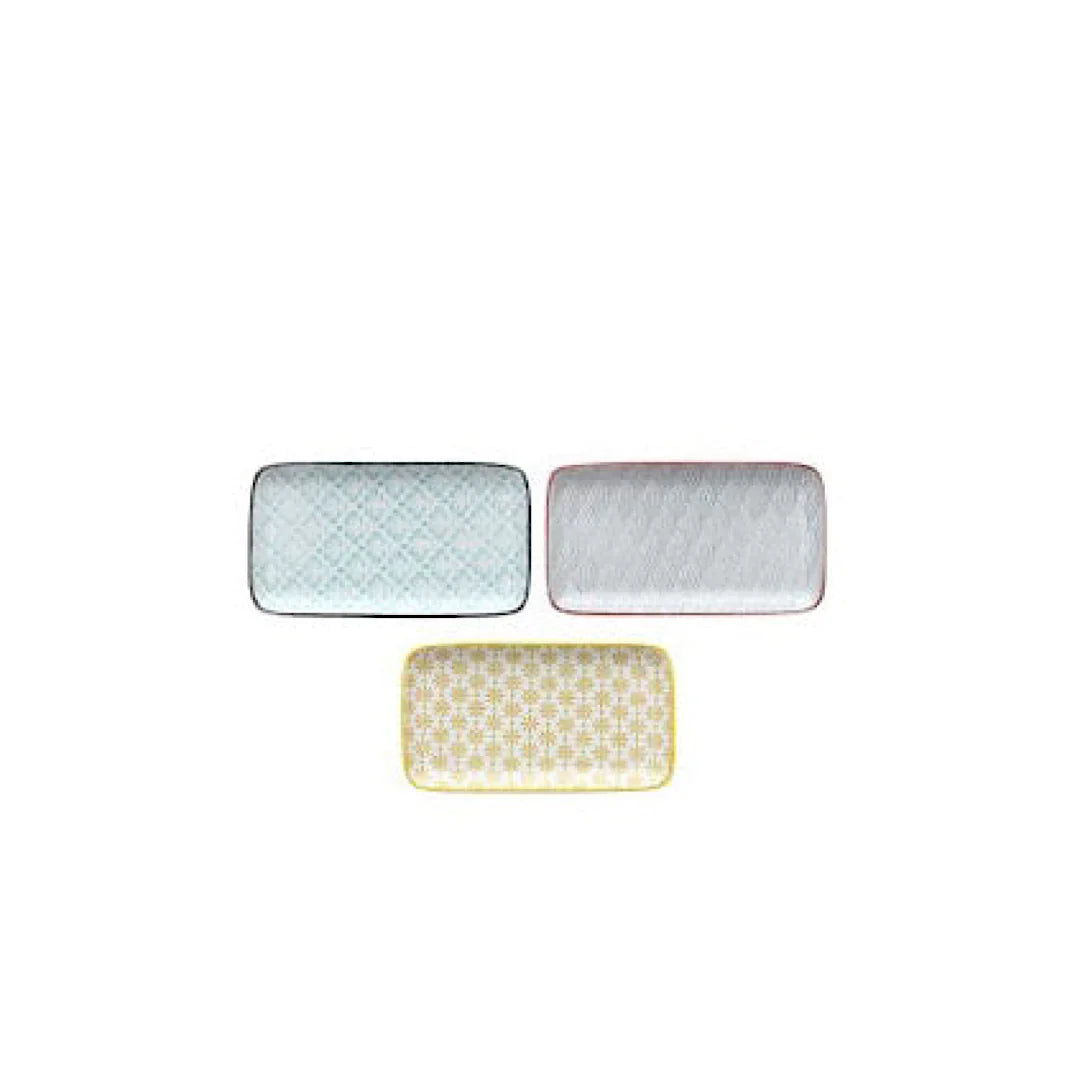 Tognana Linea Portata Delhi Rectangula plate Set 3pcs