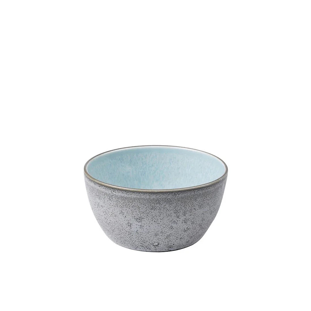 Bitz Living Stoneware Bowl 14 cm Grey, Light Blue