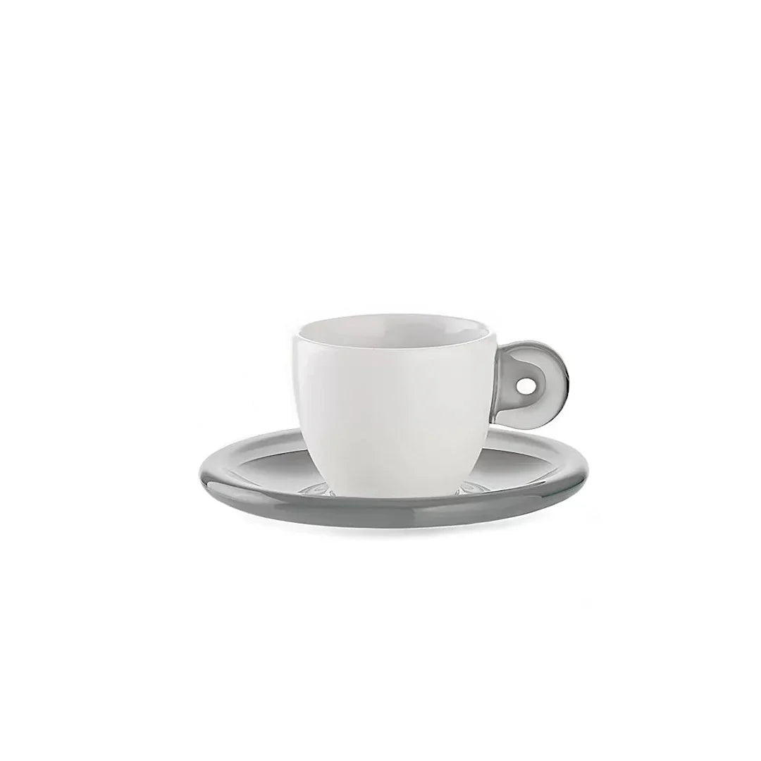 Guzzini Set 6 Espresso Cups With Saucers Gocce
