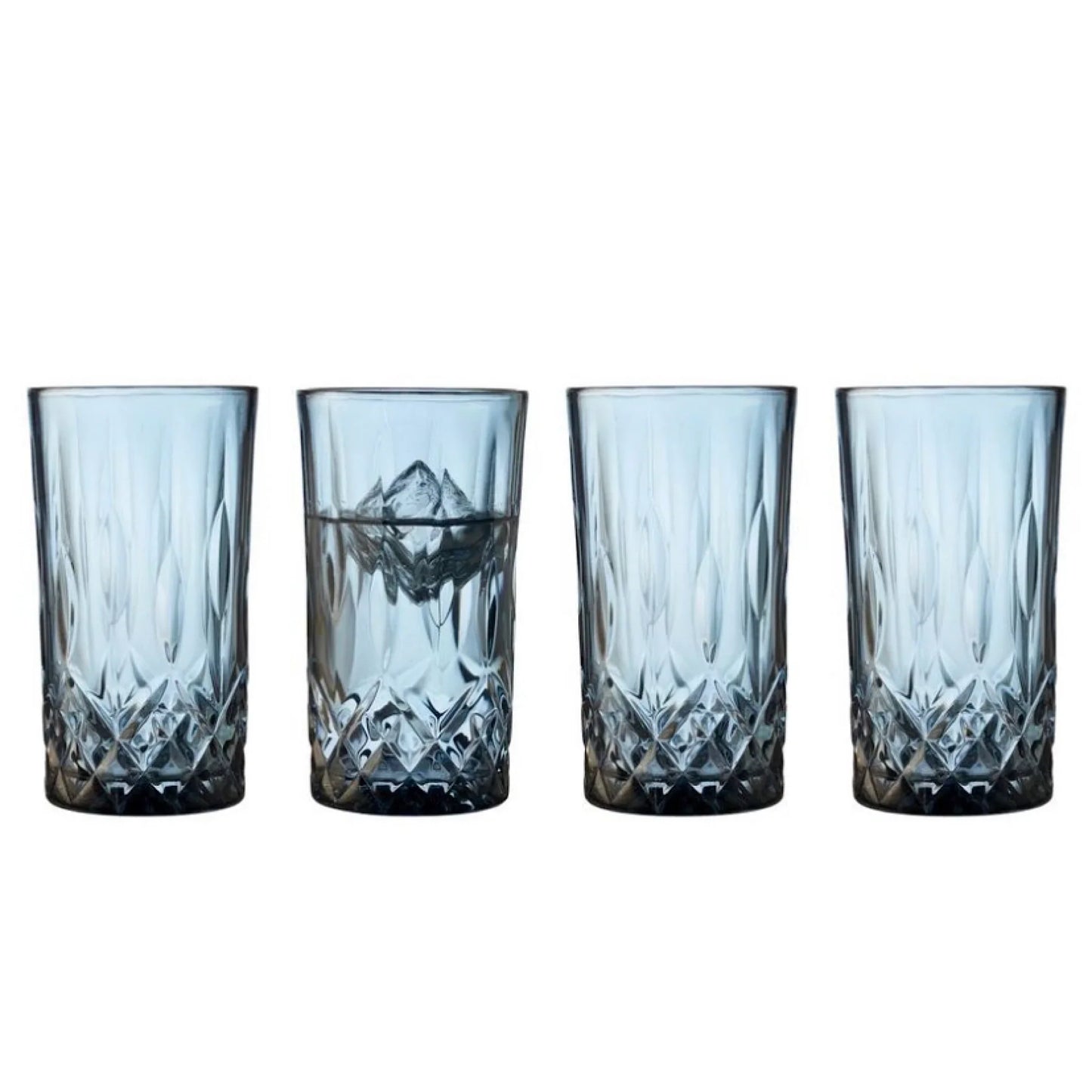 Lyngby Glass Highball Sorrento 32cl 4pcs Blue