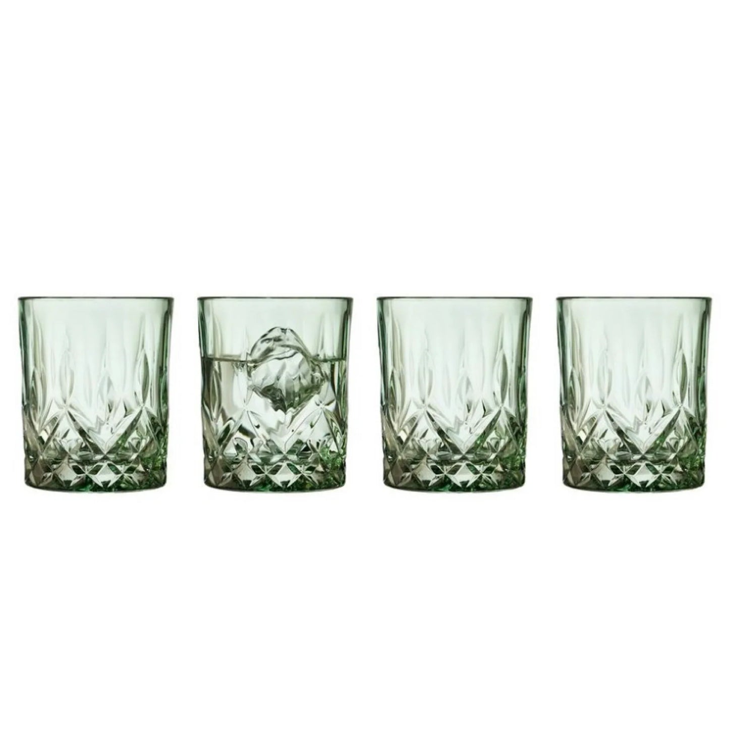 Lyngby Glass Whisky Glass Sorrento 32cl 4pcs Green