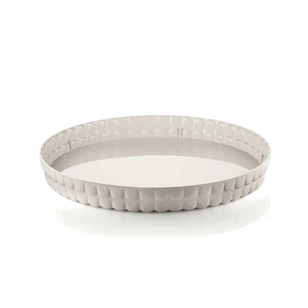 Guzzini Round tray Milk white