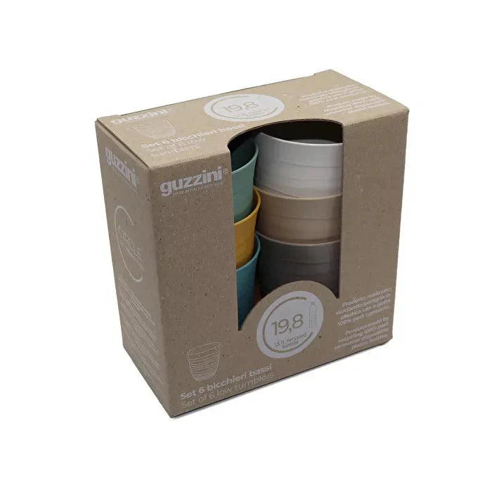 Guzzini Set Of 6 Tall Tumblers 'Tierra'