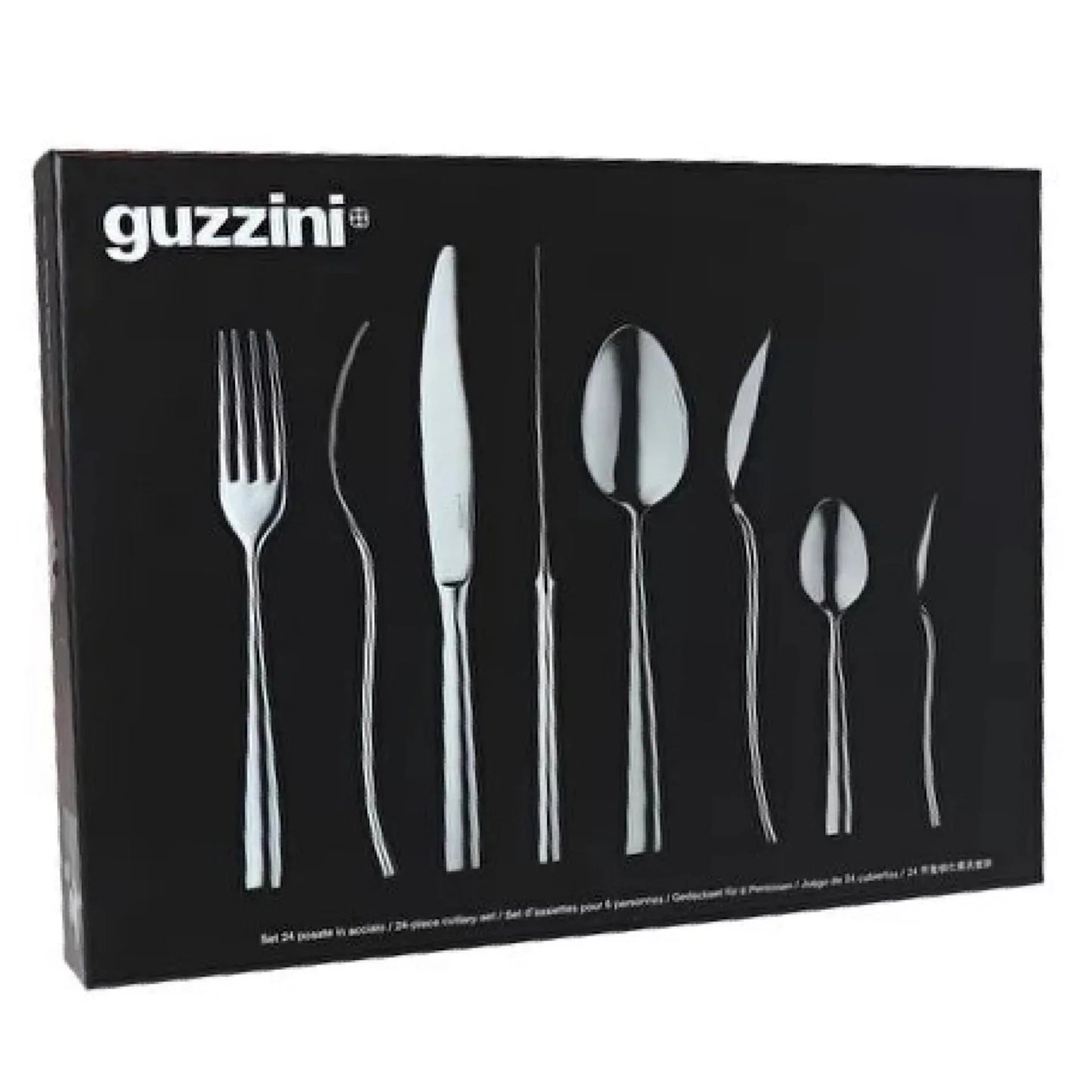 Guzzini 24-Piece Cultery Set Steel