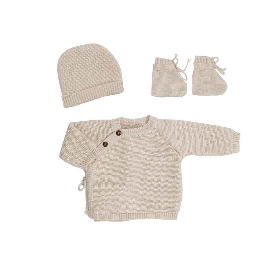 Trois Kilos Sept: 3-Piece Newborn Set – Sable (0–1 Month)