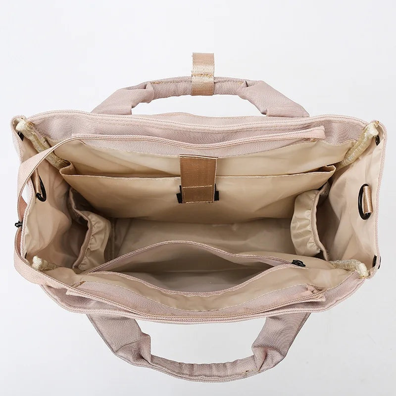 Minimalist Tote Diaper Backpack – Nude Blush