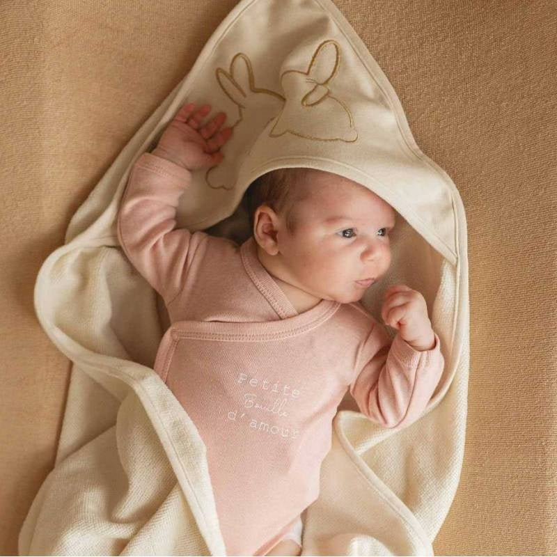 Trois Kilos Sept Set of 2 Long-Sleeve Bodysuits – Bouille Rose (1 Month)