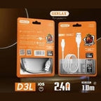 GERLAX UNIVERSAL CABLE 1M ( TYPE-C,MICRO,iOS)