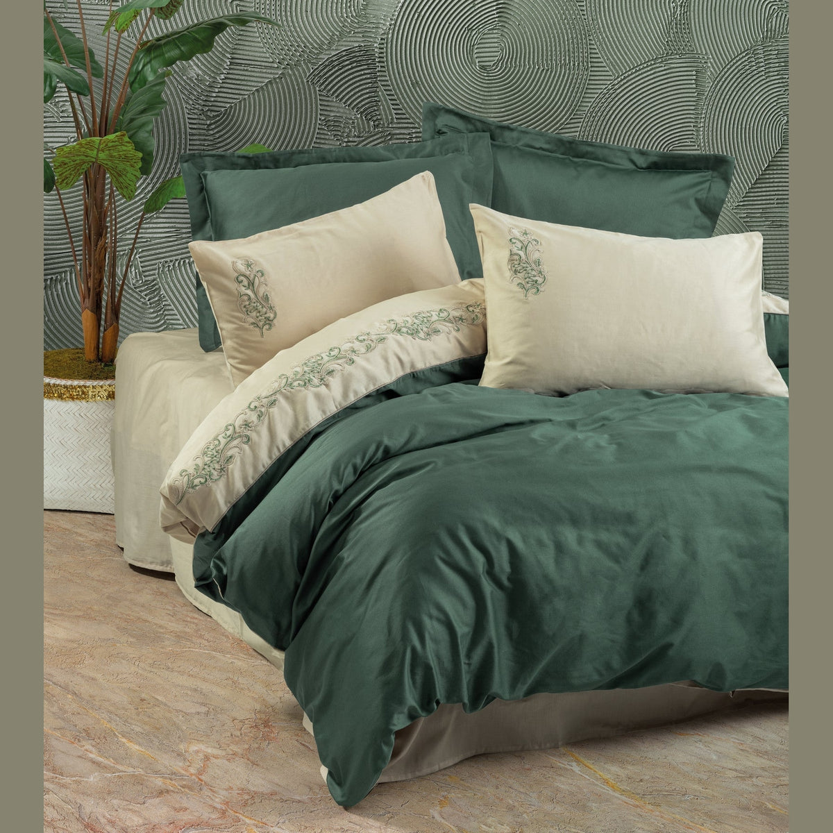Brode Satin Double Duvet Cover Set Andy