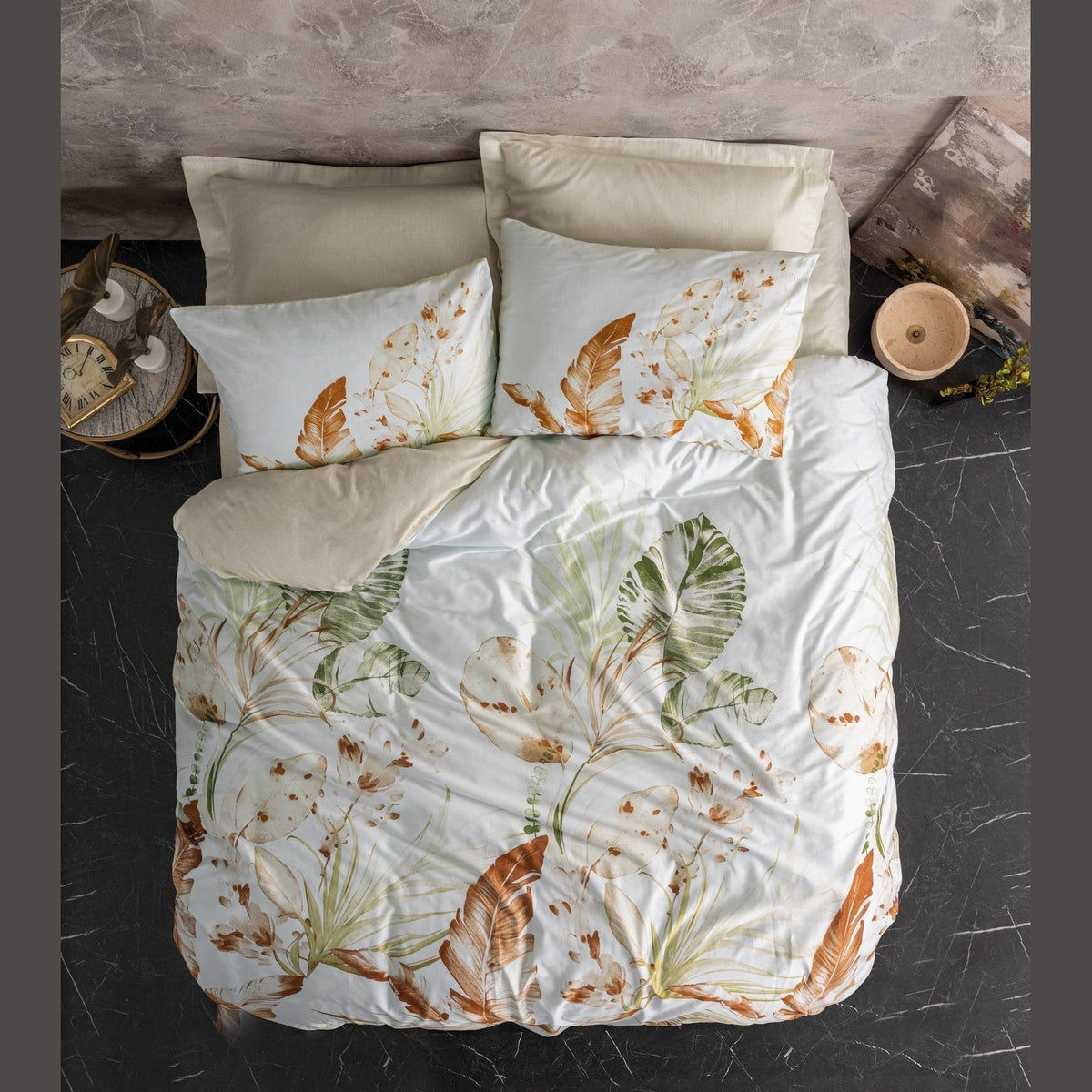 Satin Cotton Double Duvet Cover Set Luster