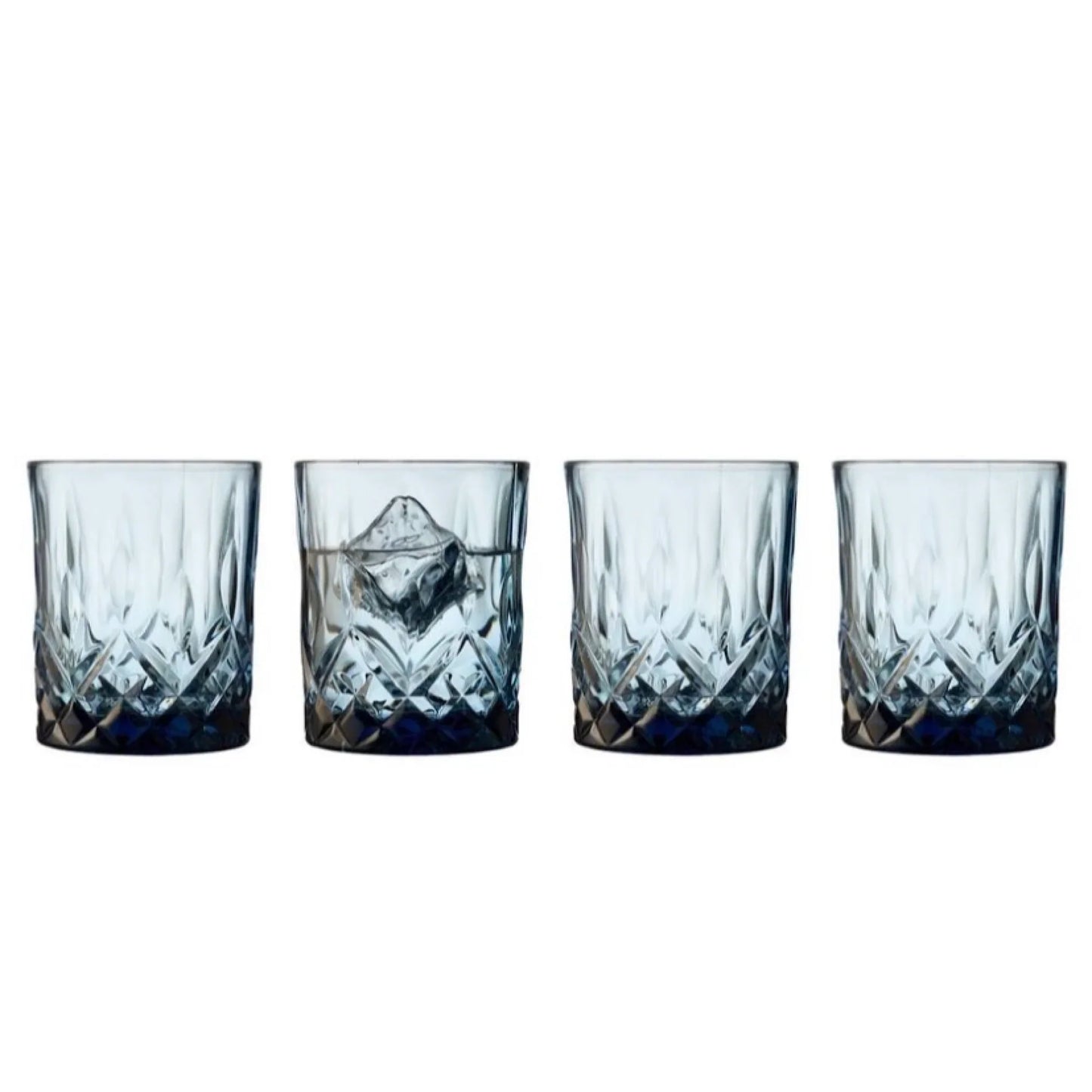 Lyngby Glass Whisky Glass Sorrento 32cl 4pcs Blue