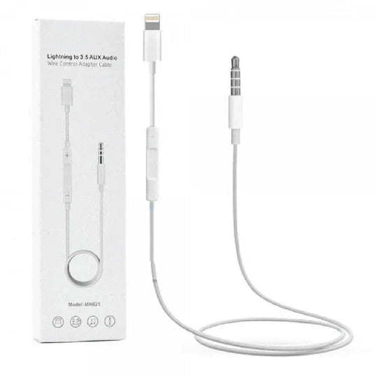 Lightning to 3.5 AUX Audio Adapter Cable Model MH021 Iphone Or TypeC
