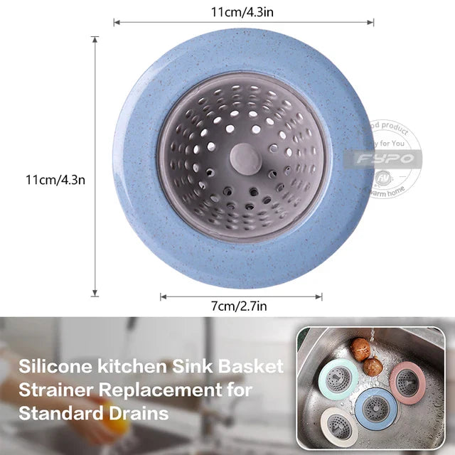 Drain Strainer Silicon with Clever Pull Design