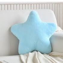 Miila Star Pillow Blue Soft Plush Cushion Nursery Decor