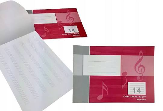 Zebra A5 Music Notebook 8 Sheets 80g/m2|Zebra In Lebanon