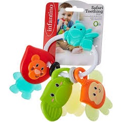 Infantino Safari Teething Pals Baby Teether Rattle Toy