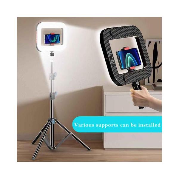 YM200 Camera Ring Light Video Rig, Long Battery Life, Multi-device Compatible, Various Supports Can Be Installed