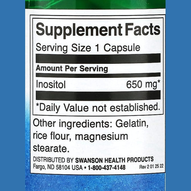 Inositol 650Mg Swanson