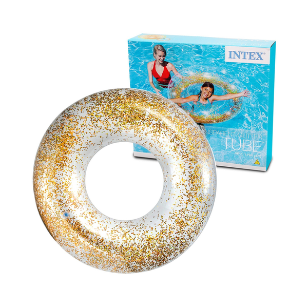 Intex Transparent Glitter Tubes Gold, INT-56274