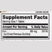 21st Century, Iron, 65 mg, 120 Tablets
