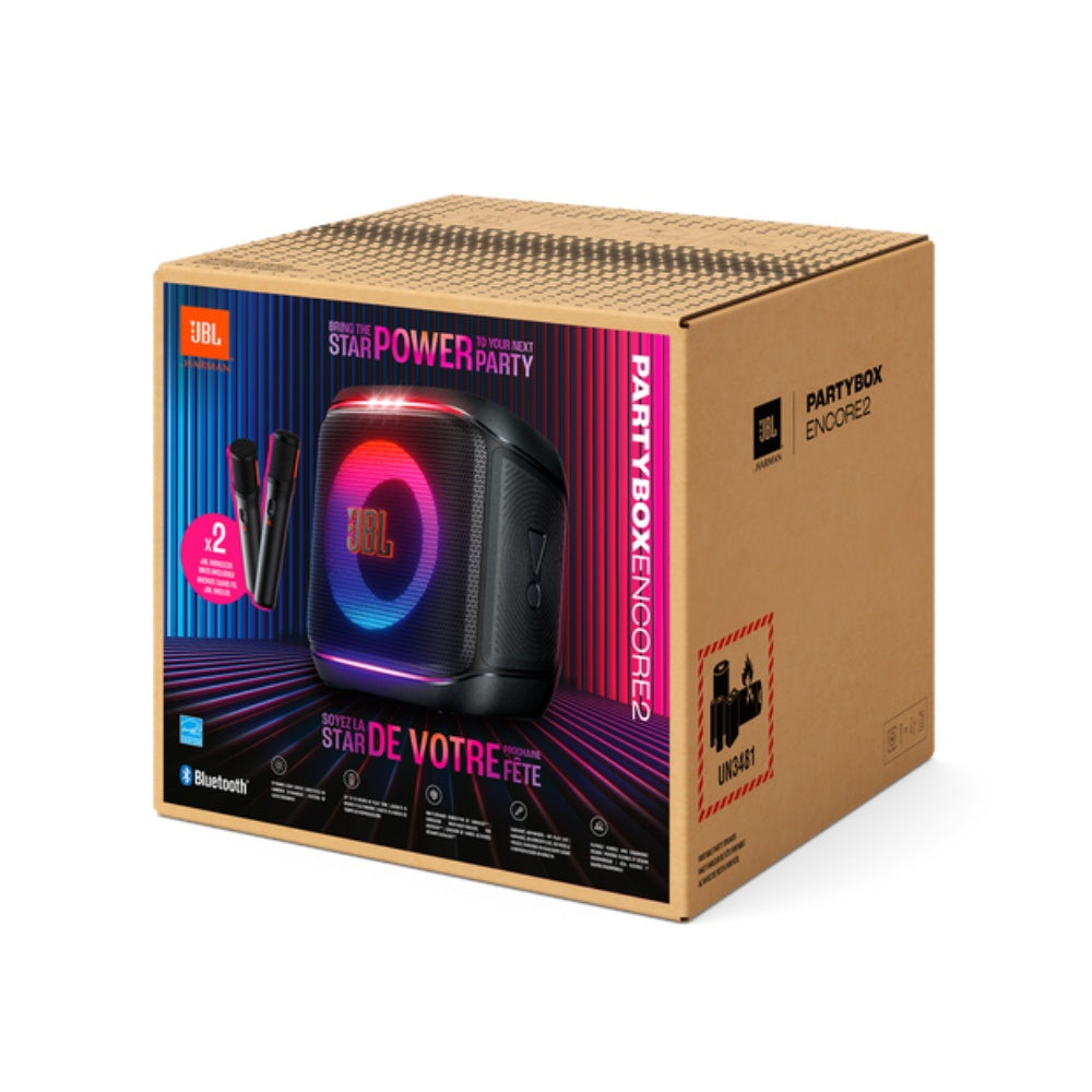 JBL PartyBox Encore 2 with 2 Wireless Mic